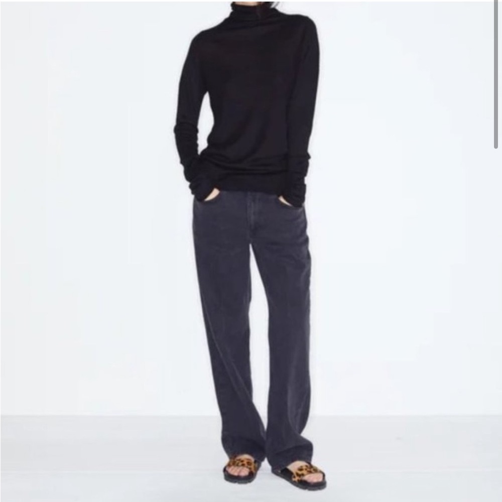 Raey Faded Straight Leg Jeans, Size 24